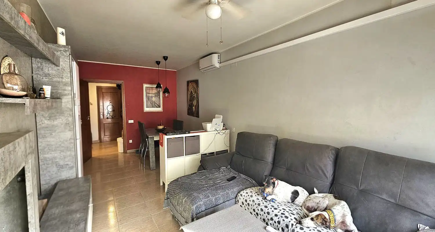 Sala d'estar de Pis en venda en Sant Celoni amb Aire condicionat, Calefacció i Forn