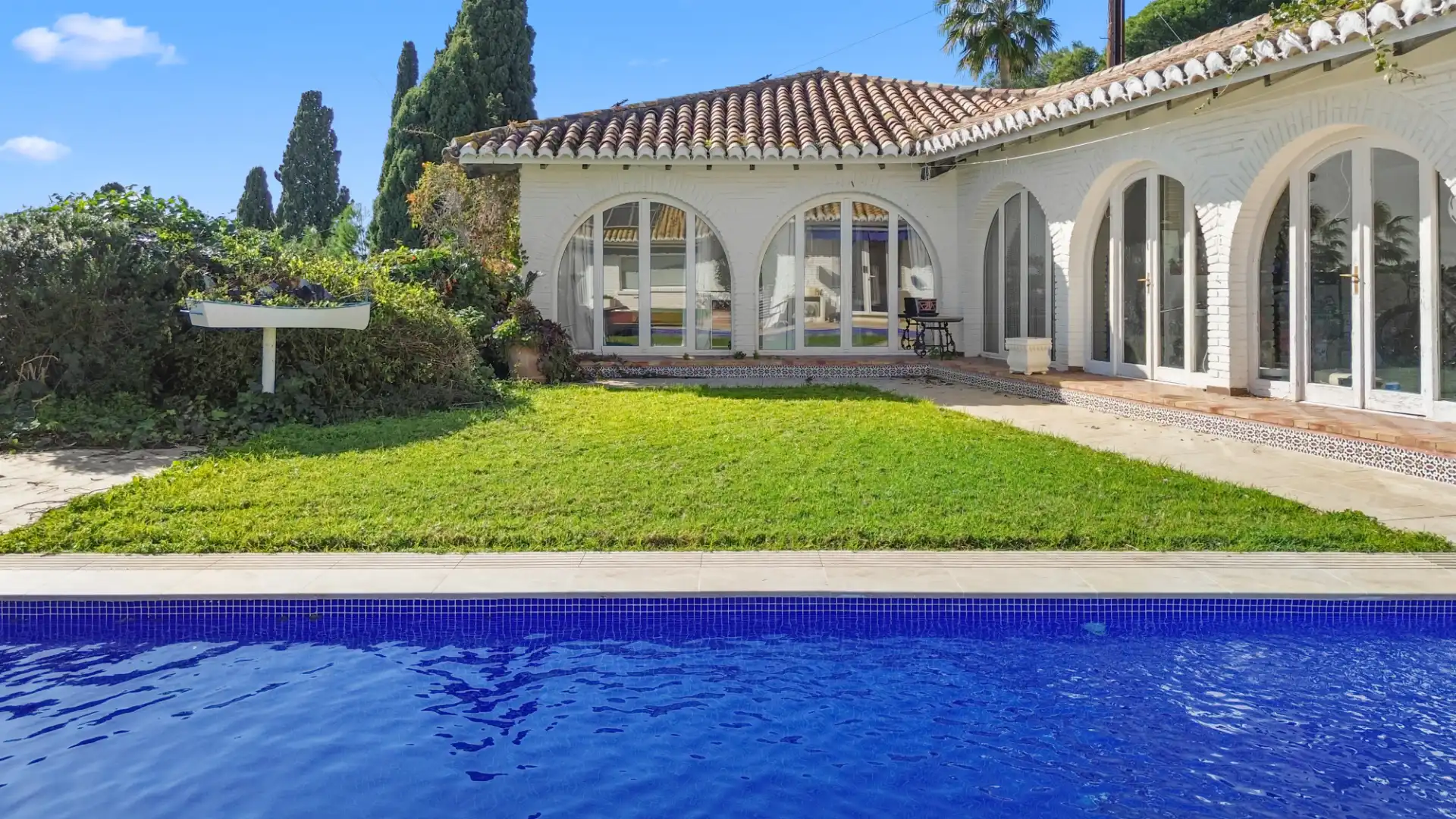 Jardín de Casa o chalet en venta en Benalmádena con Aire acondicionado, Jardín privado y Terraza