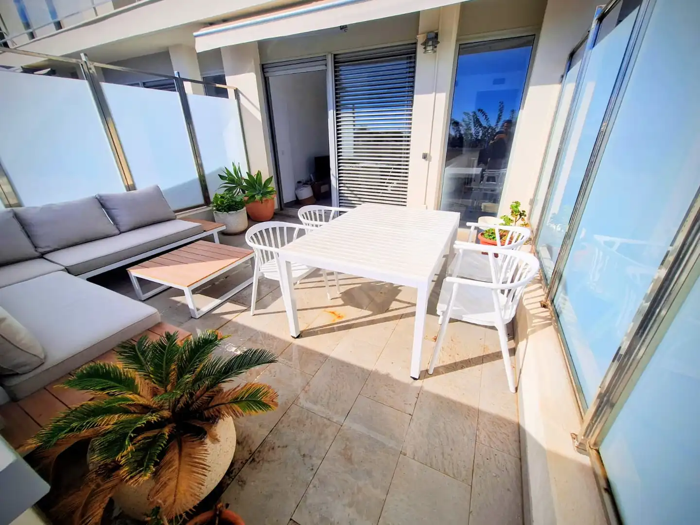 Terrassa de Apartament en venda en Oropesa del Mar / Orpesa amb Aire condicionat, Jardí privat i Terrassa