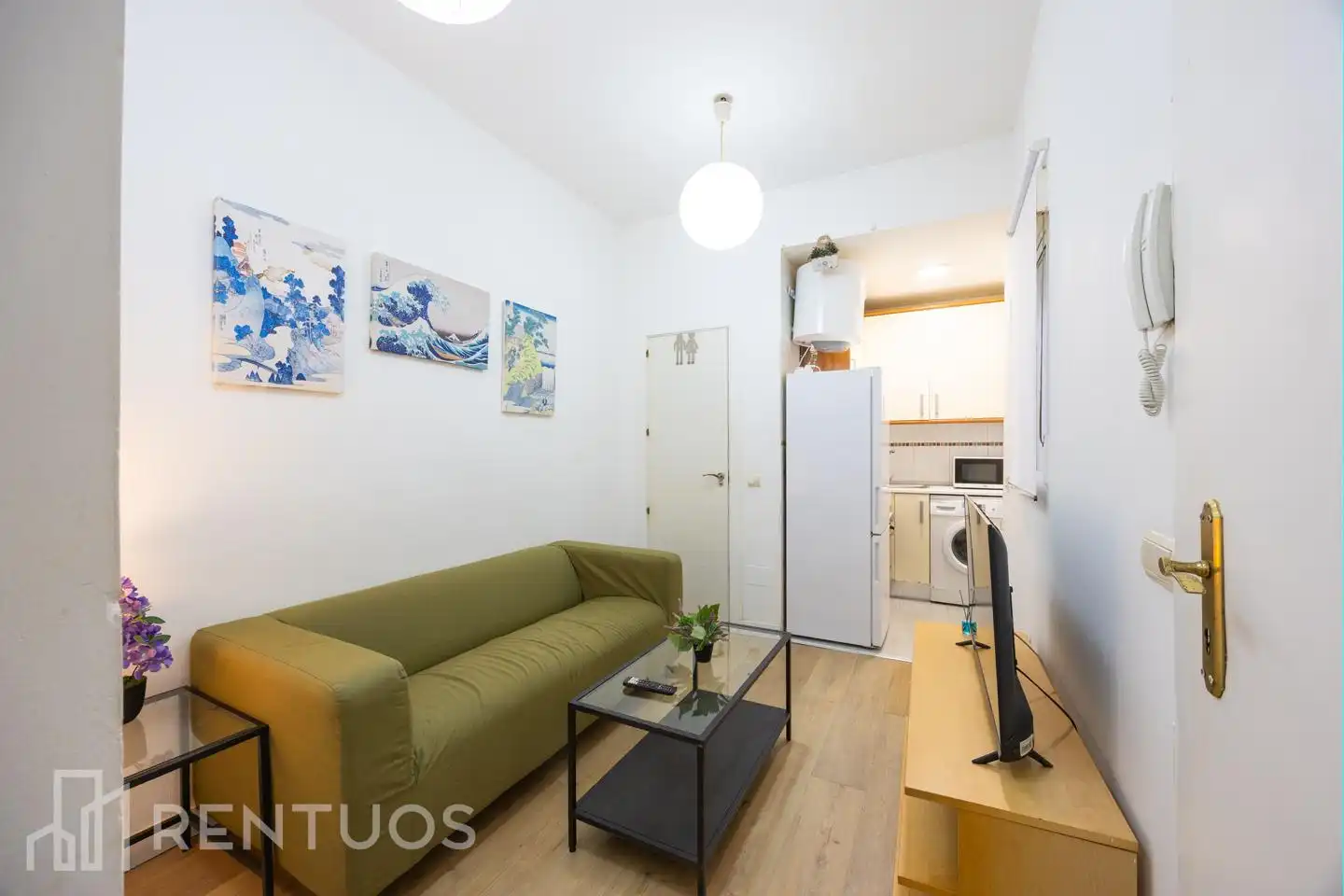 Living room of Study for rent in Madrid  with Furnished