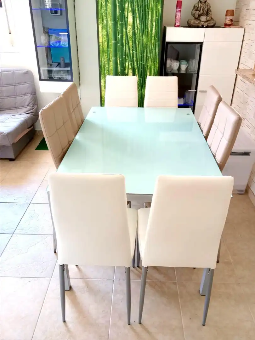 Comedor de Apartamento en venta en Oropesa del Mar / Orpesa con Aire acondicionado, Jardín privado y Terraza