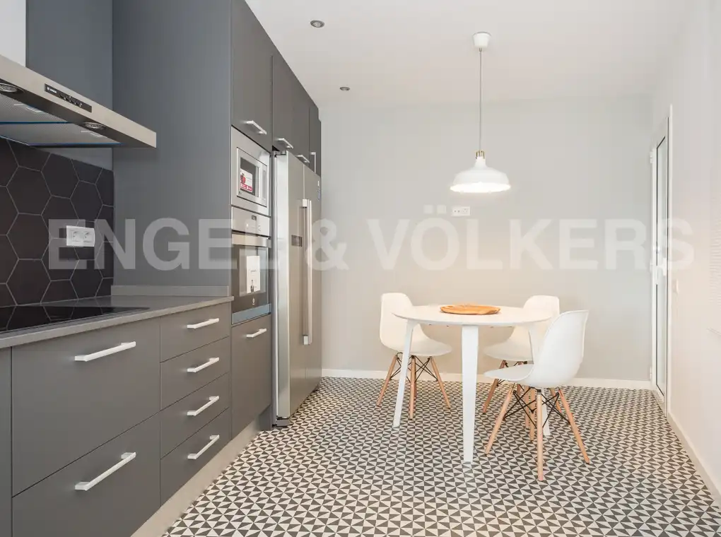 Kitchen of Attic for rent in Barcelona  with Air Conditioner, Heating and Parquet flooring
