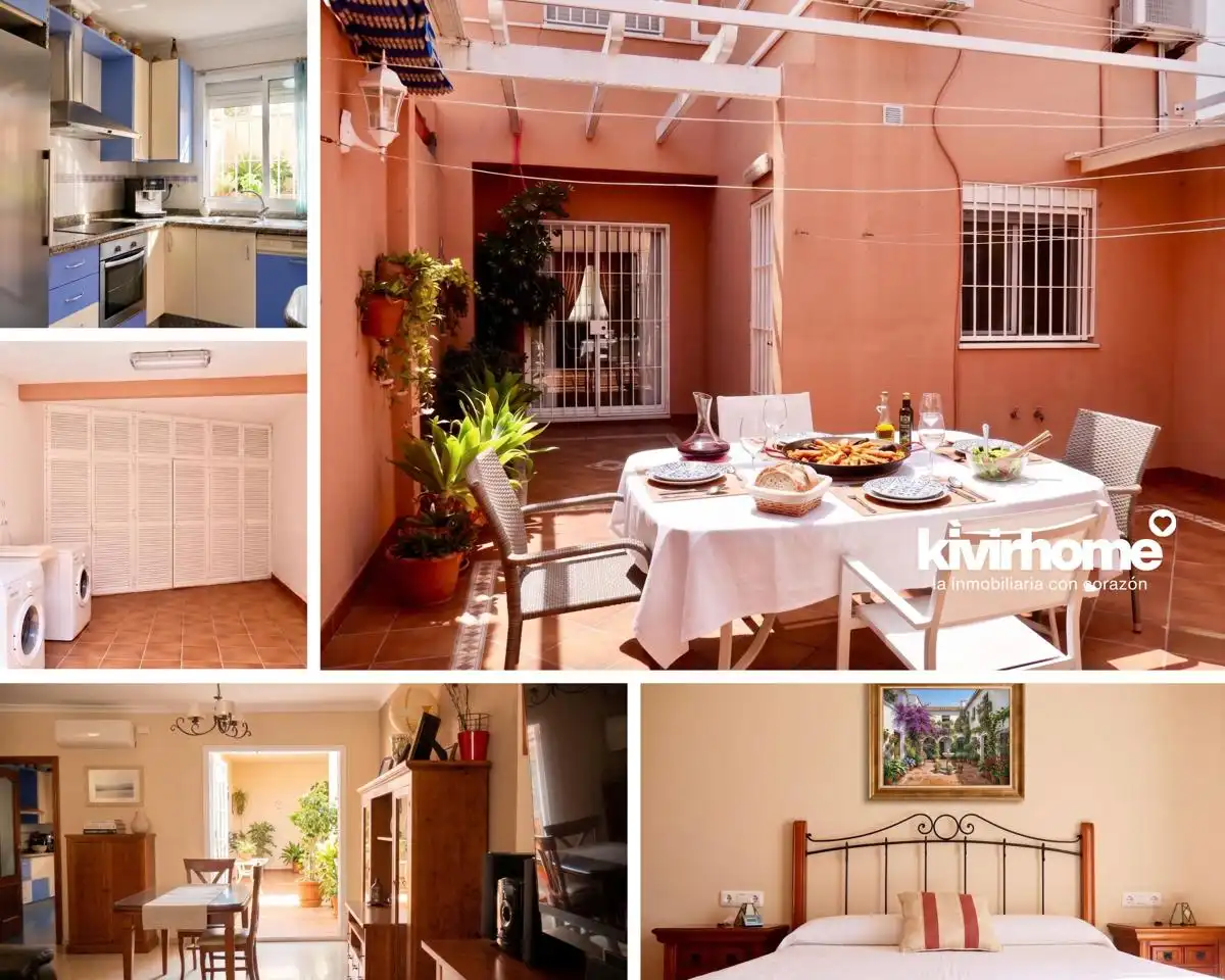 Jardí de Casa adosada en venda en Coria del Río amb Aire condicionat, Jardí privat i Terrassa
