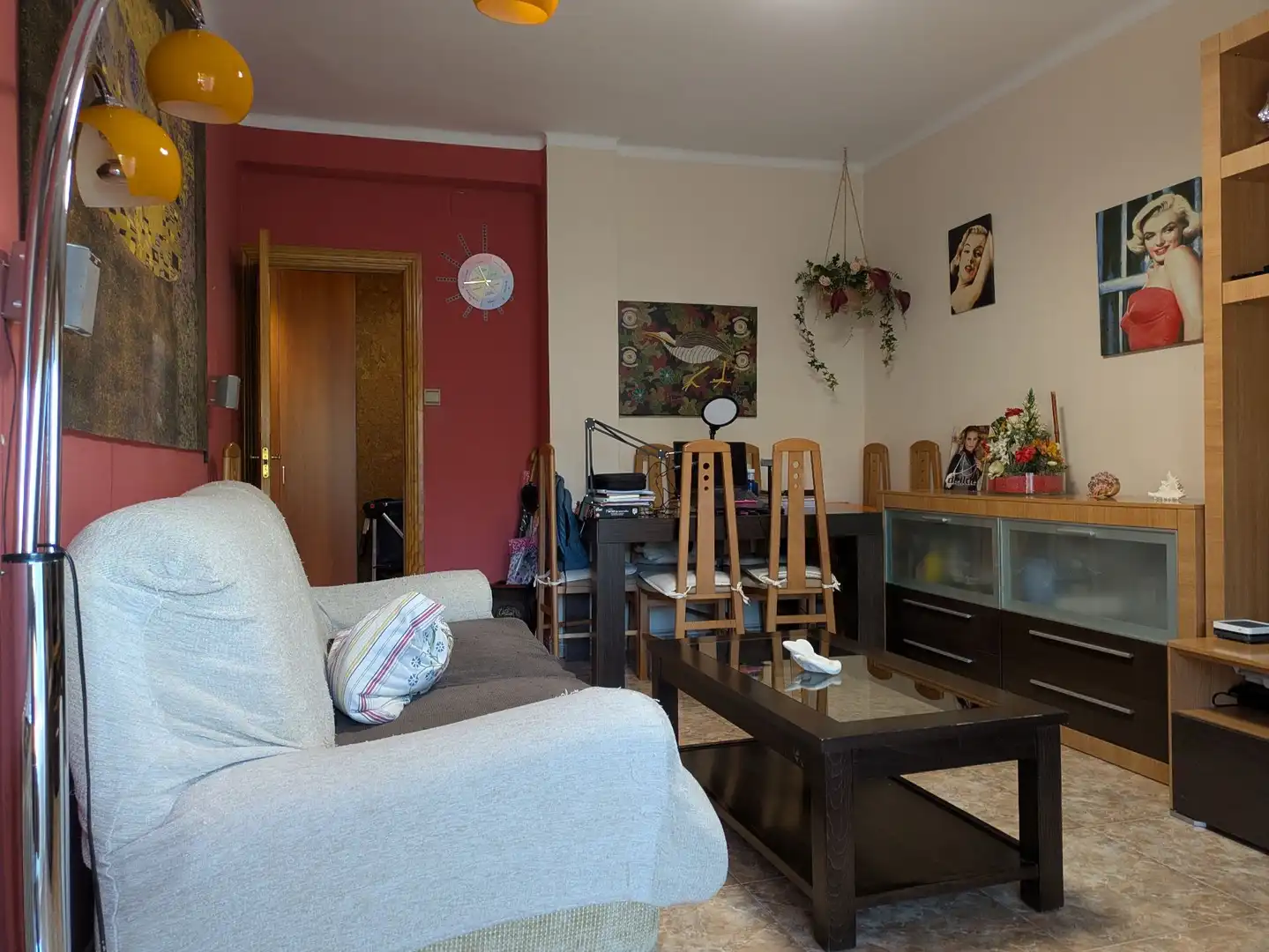 Living room of Flat for sale in Monzón  with Air Conditioner, Heating and Terrace
