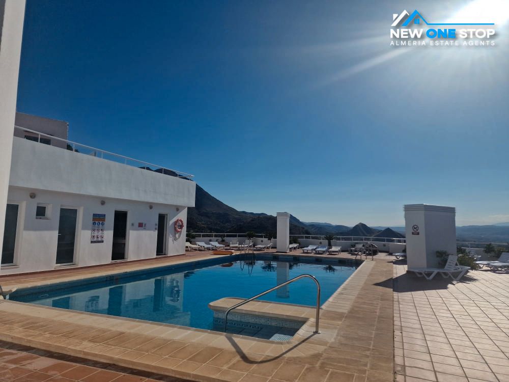 Swimming pool of Flat for sale in Mojácar  with Air Conditioner, Heating and Furnished