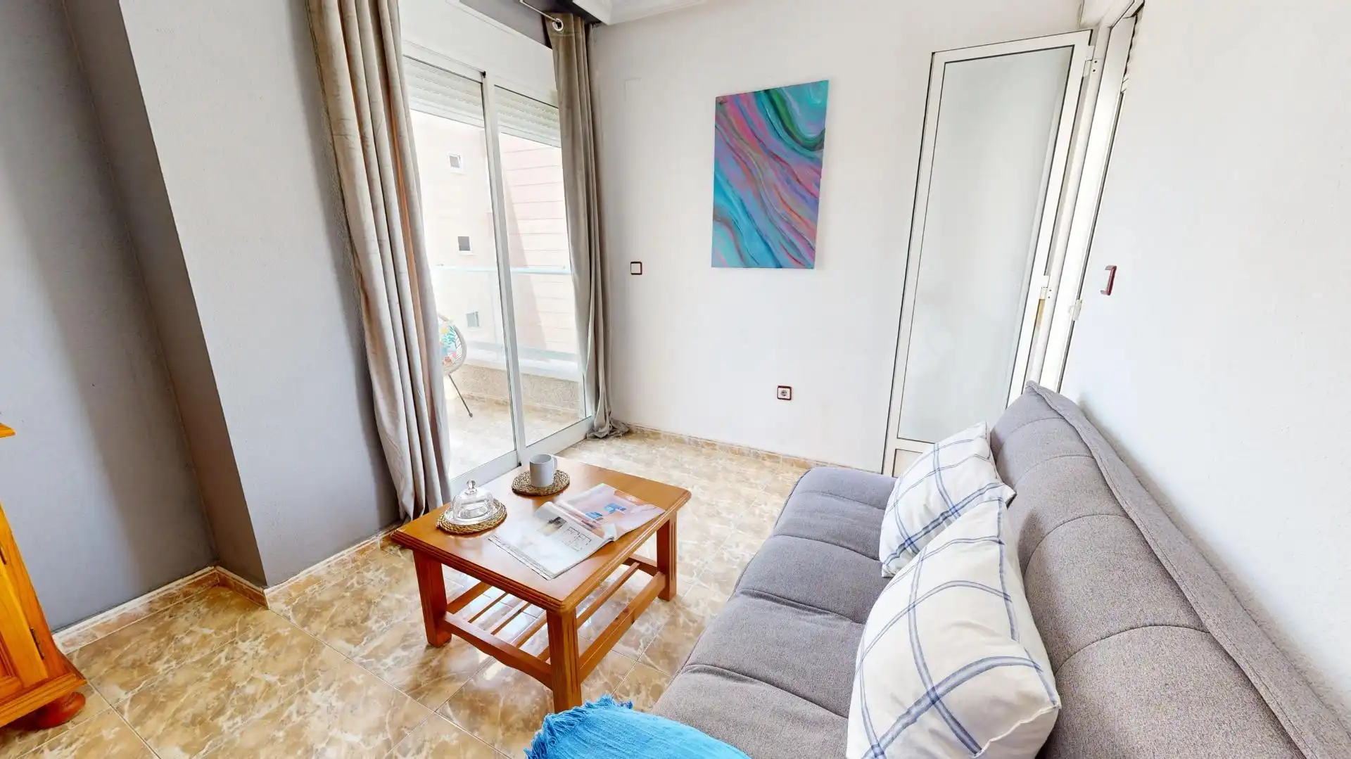 Terraza de Apartamento en venta en Torrevieja con Amueblado, Balcón y Piscina comunitaria
