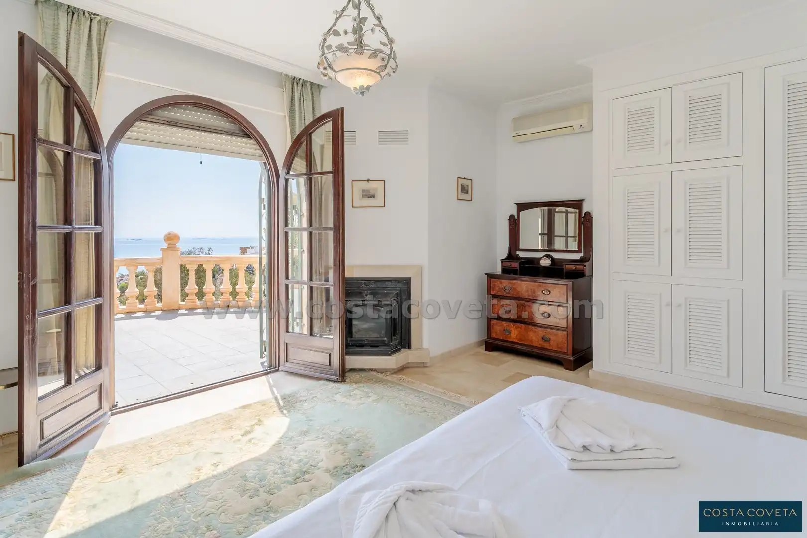 Bedroom of Houses for sale in El Campello  with Air Conditioner, Private garden and Terrace