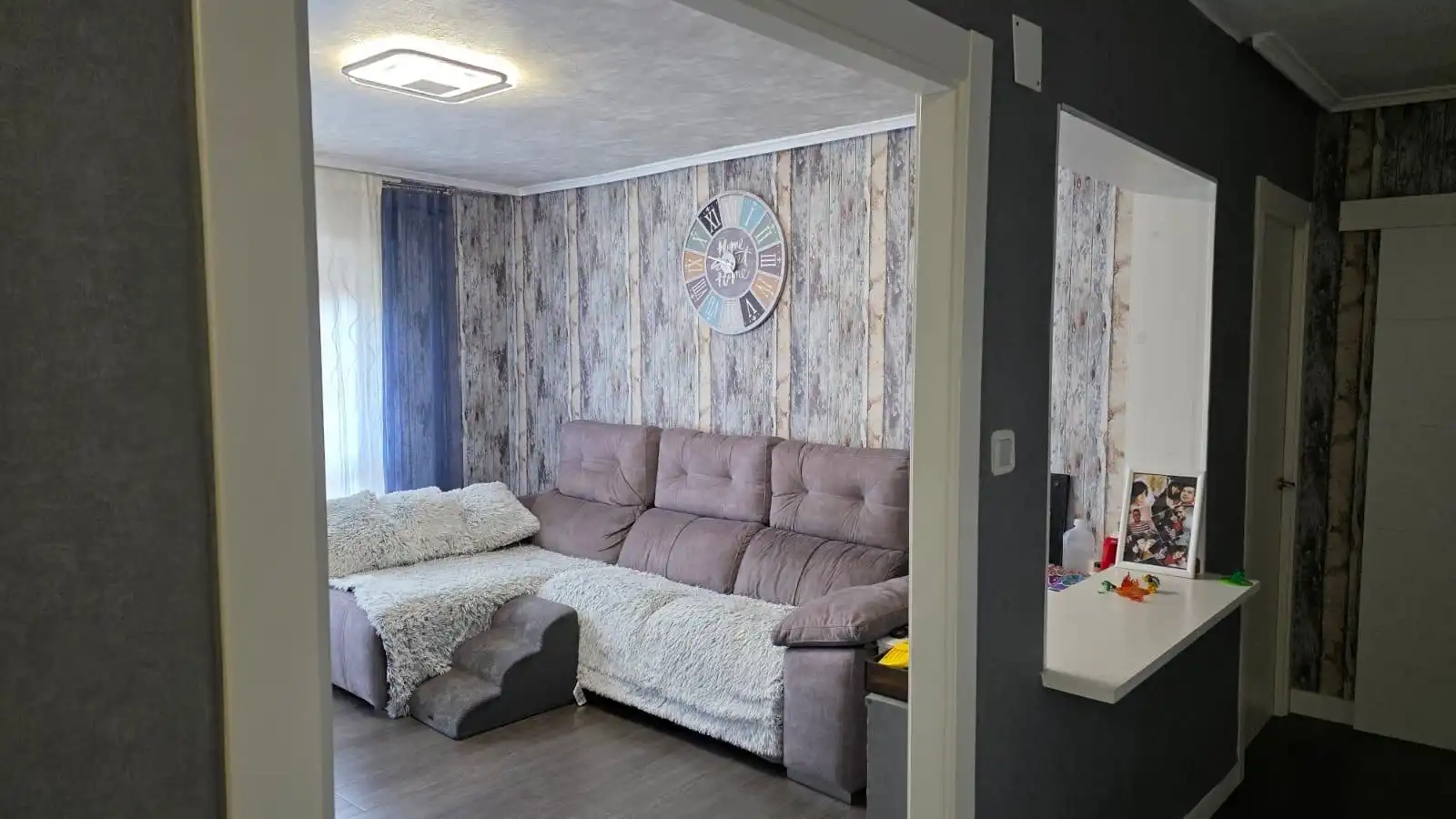Living room of Flat for sale in Usansolo  with Heating, Storage room and Furnished
