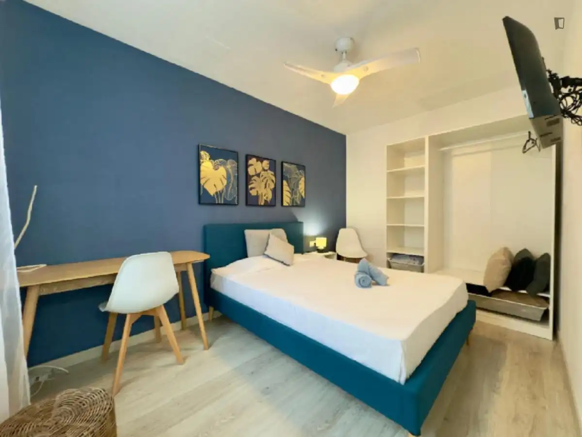 Dormitori de Apartament per a compartir en Castellón de la Plana / Castelló de la Plana amb Aire condicionat, Calefacció i Moblat