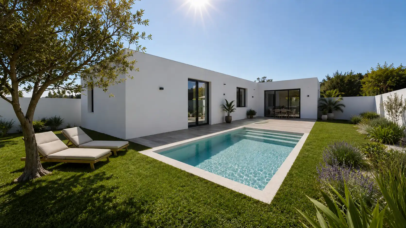 Piscina de Casa o xalet en venda en Figueres amb Jardí privat, Moblat i Forn