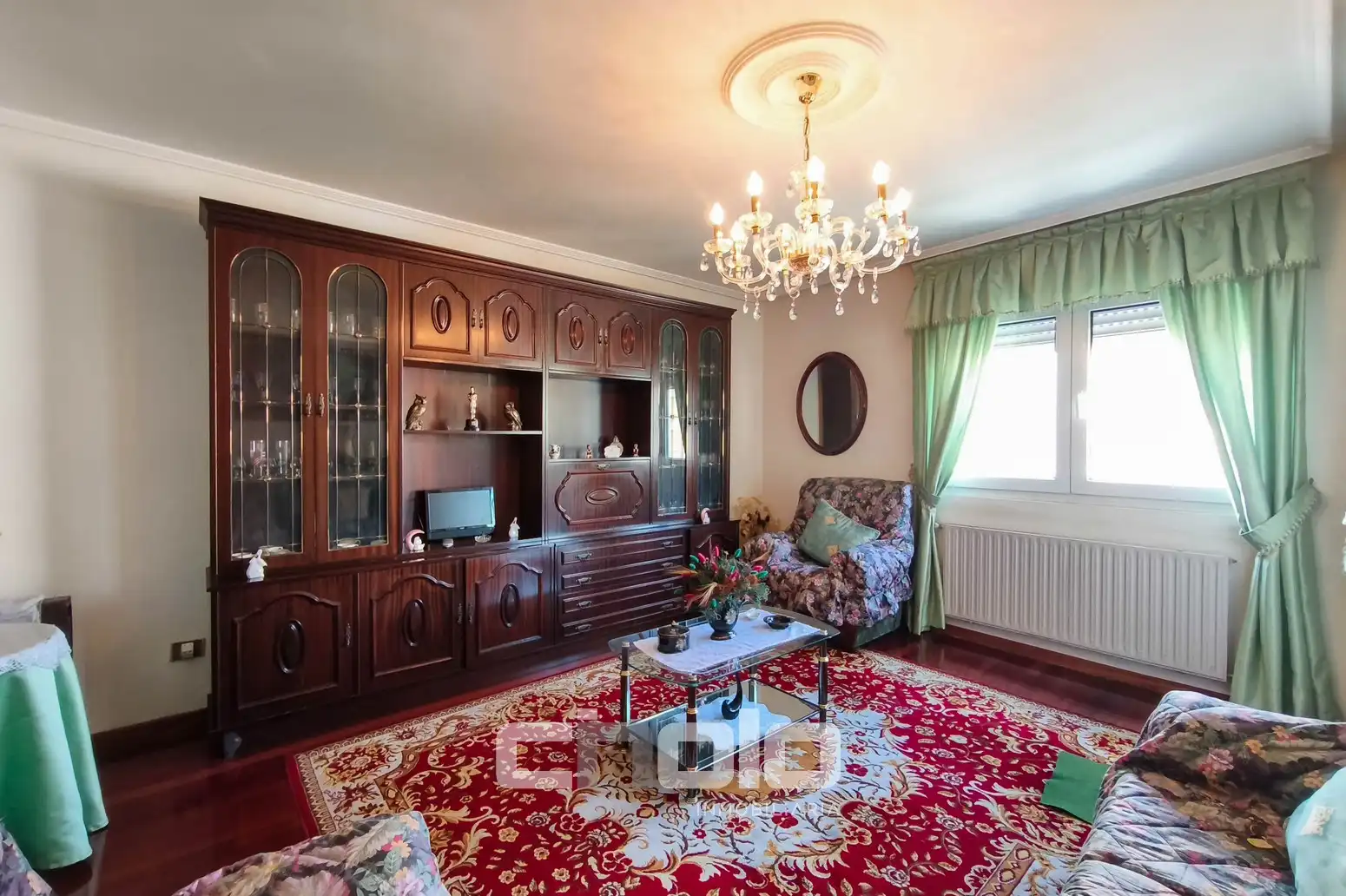 Sala de estar de Piso en venta en Lugo con Calefacción, Trastero y Amueblado