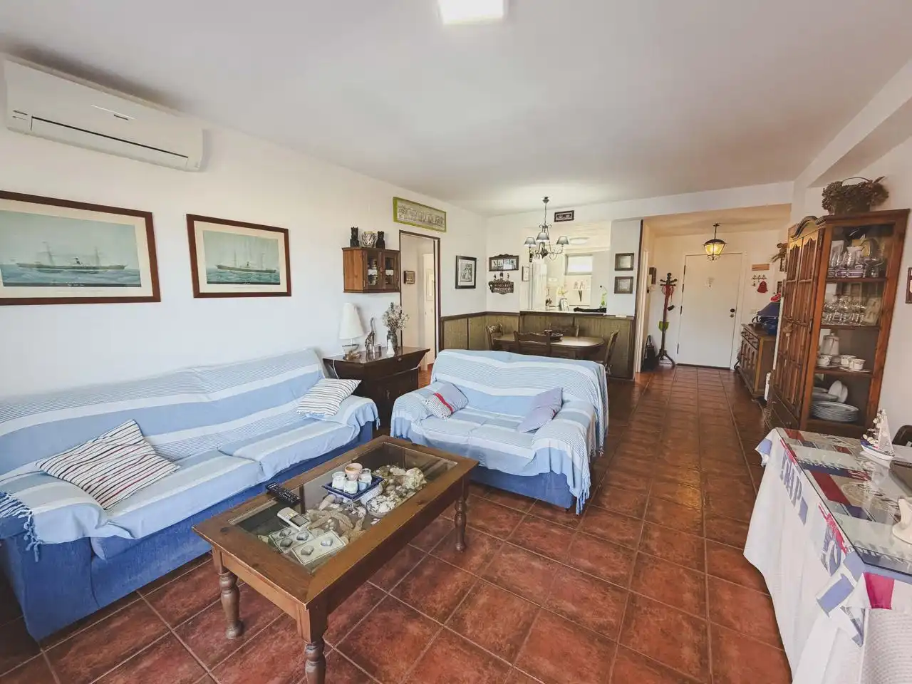 Living room of Flat for sale in Zahara de los Atunes  with Air Conditioner, Terrace and Furnished
