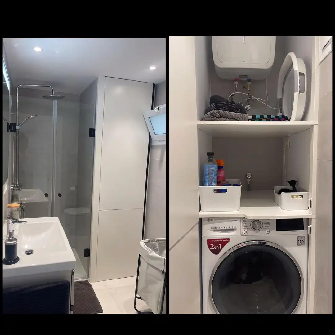 Bany de Apartament de lloguer en San Bartolomé de Tirajana amb Moblat, Balcó i Piscina comunitària