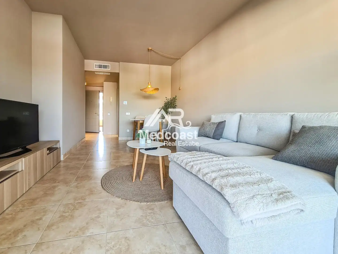 Living room of Flat for sale in Vera  with Air Conditioner, Terrace and Storage room