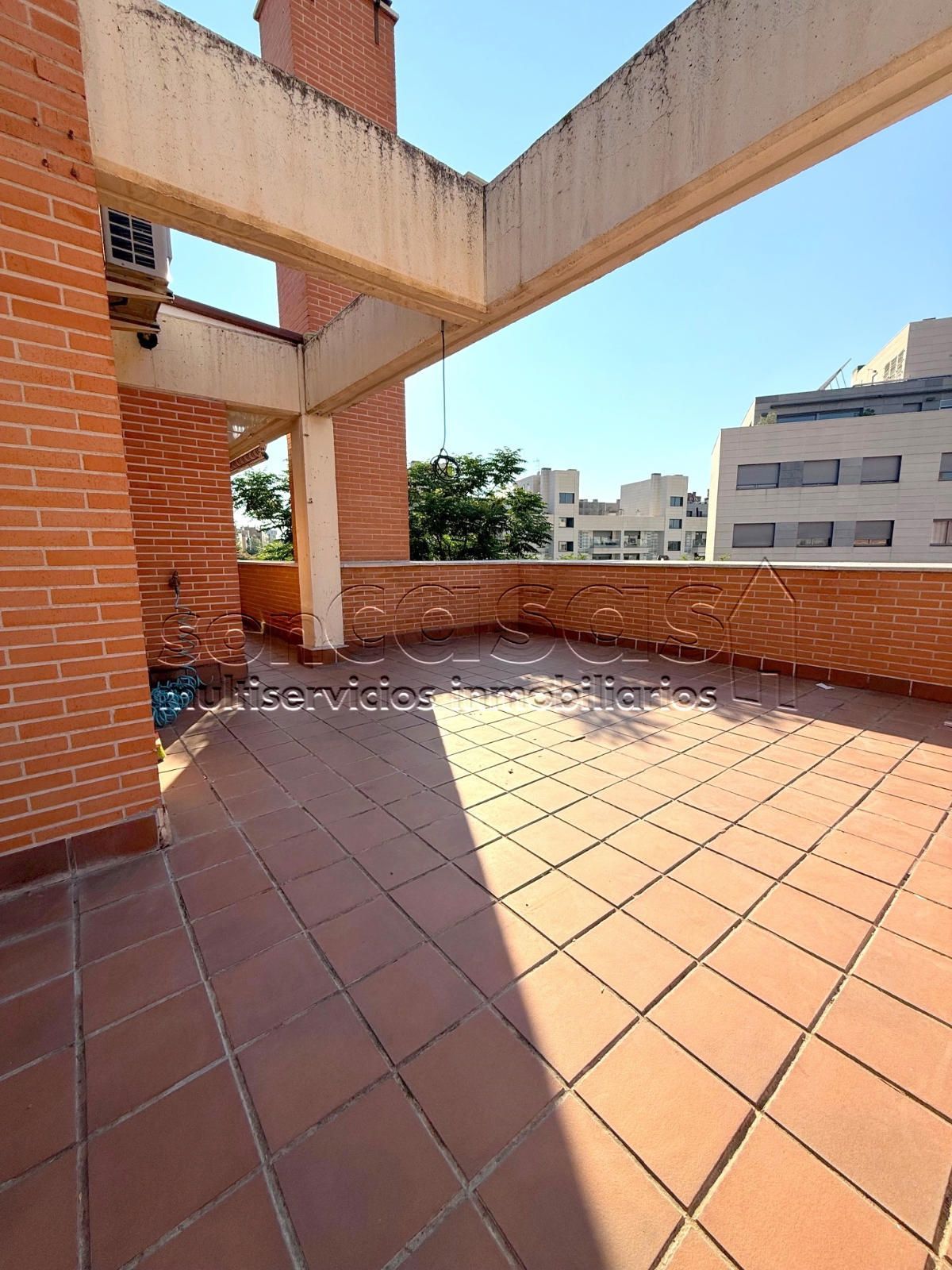 Terrace of Attic to rent in  Madrid Capital  with Air Conditioner, Heating and Parquet flooring