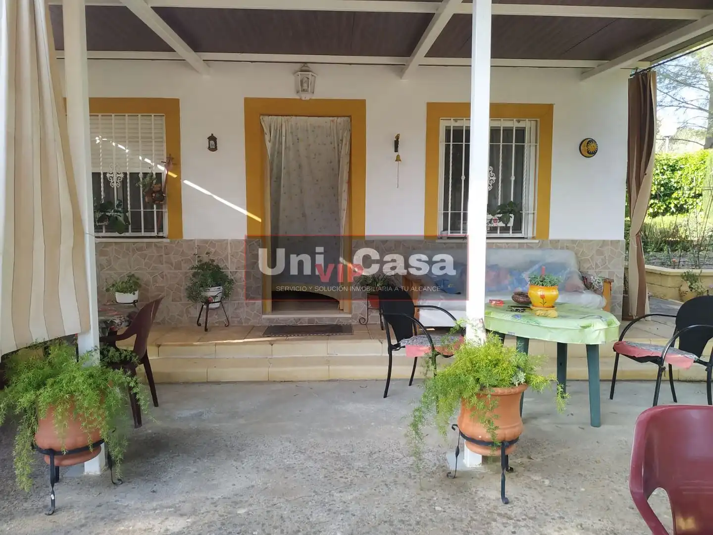 Terrace of Country homes for sale in Villaharta  with Air Conditioner, Private garden and Swimming Pool