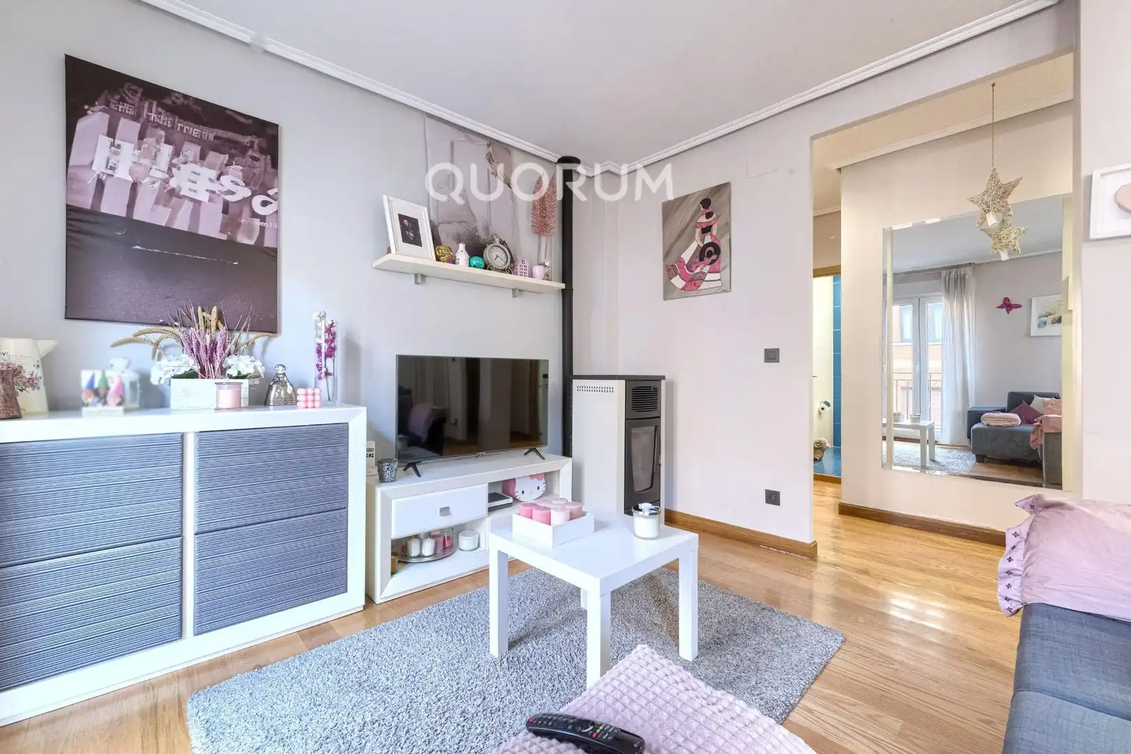 Sala de estar de Piso en venta en Basauri  con Calefacción y Balcón