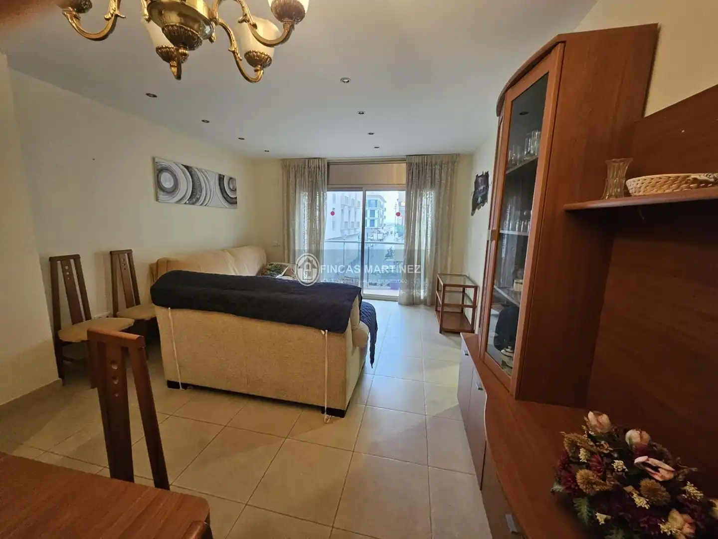 Wohnzimmer von Wohnung zur Miete in Cambrils mit Klimaanlage, Heizung und Terrasse