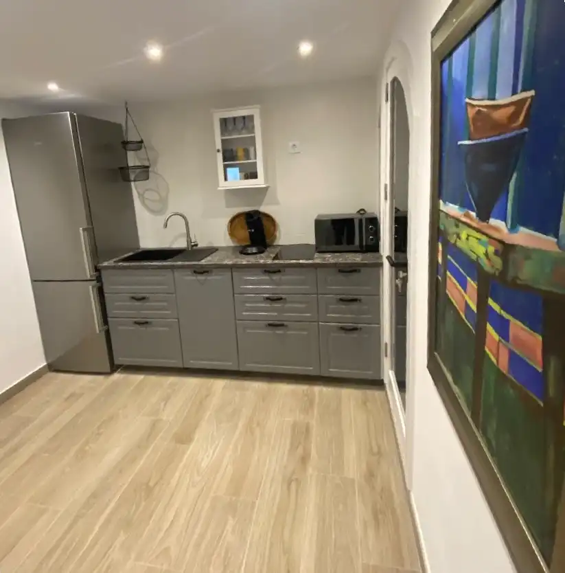 Cuina de Casa o xalet en venda en El Campello amb Aire condicionat, Jardí privat i Terrassa