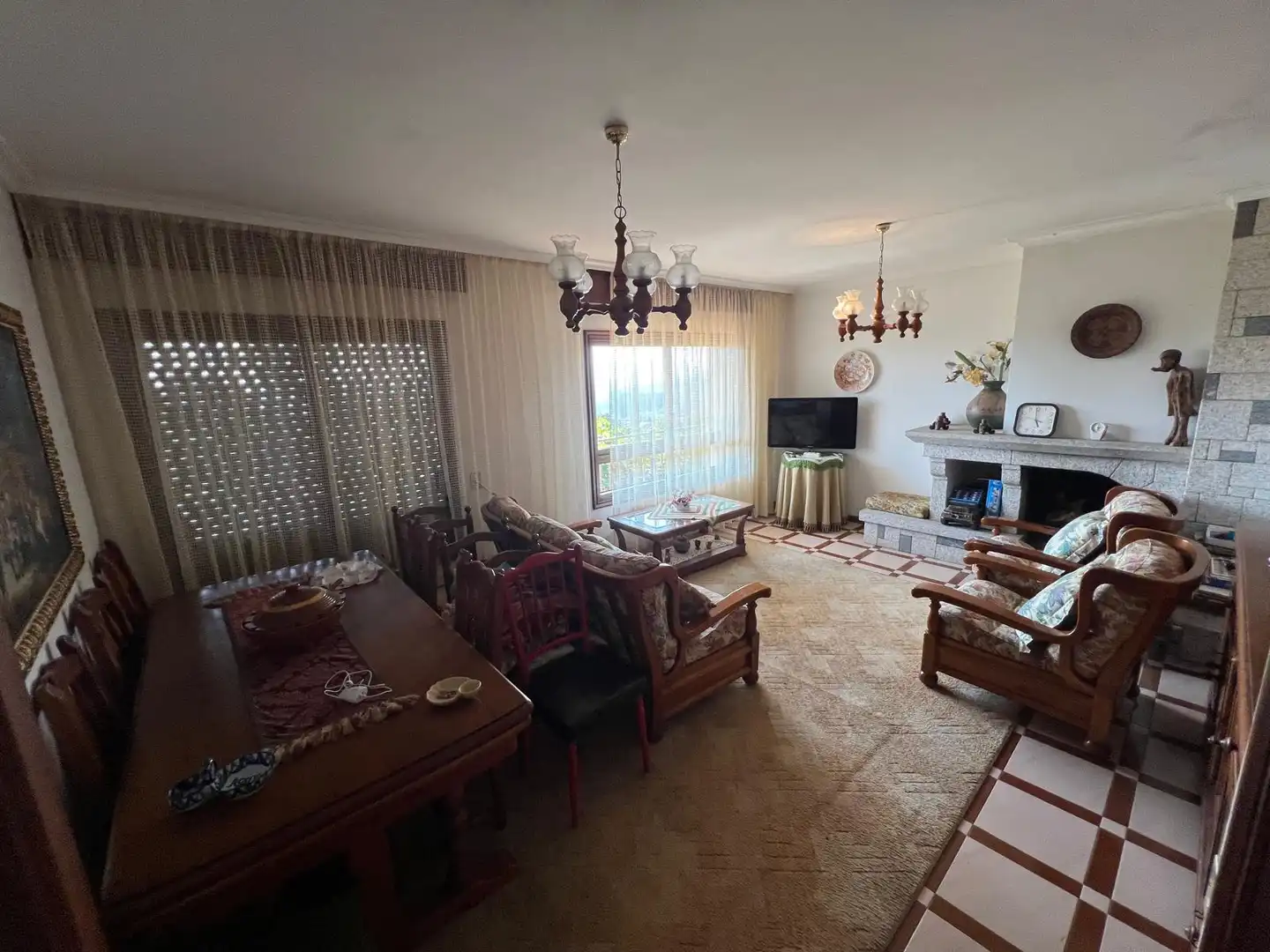 Sala de estar de Casa o chalet en venta en As Neves   con Calefacción, Jardín privado y Trastero