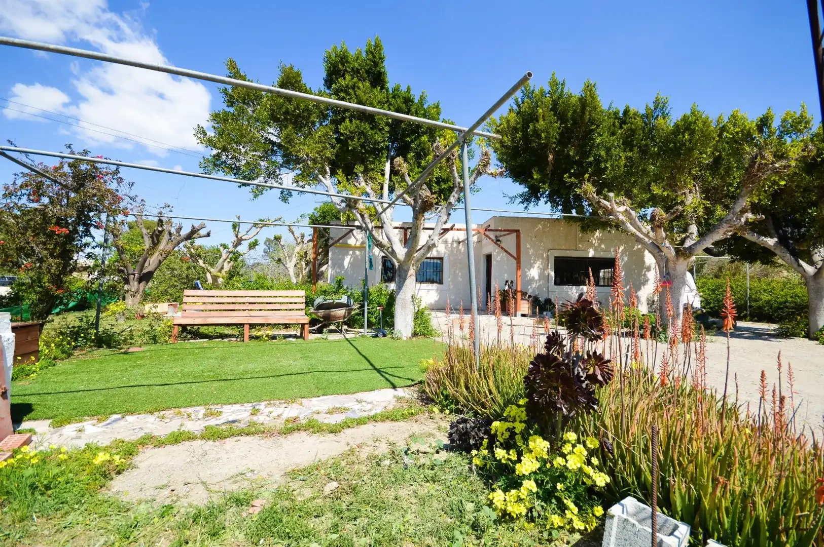 Jardí de Finca rústica en venda en Pechina amb Aire condicionat, Jardí privat i Terrassa