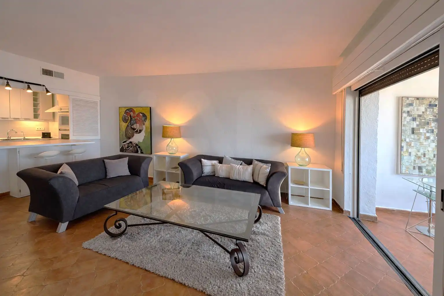 Living room of Flat for sale in Marbella  with Air Conditioner and Terrace