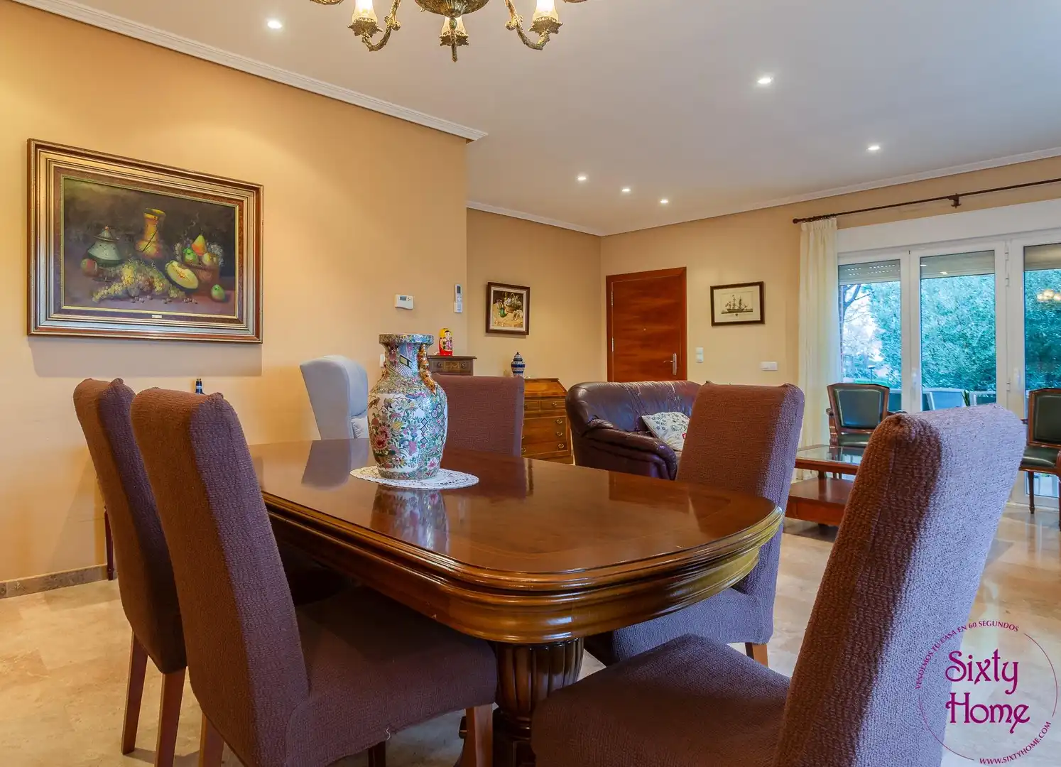 Dining room of Houses for sale in Zaragoza  with Heating, Private garden and Terrace
