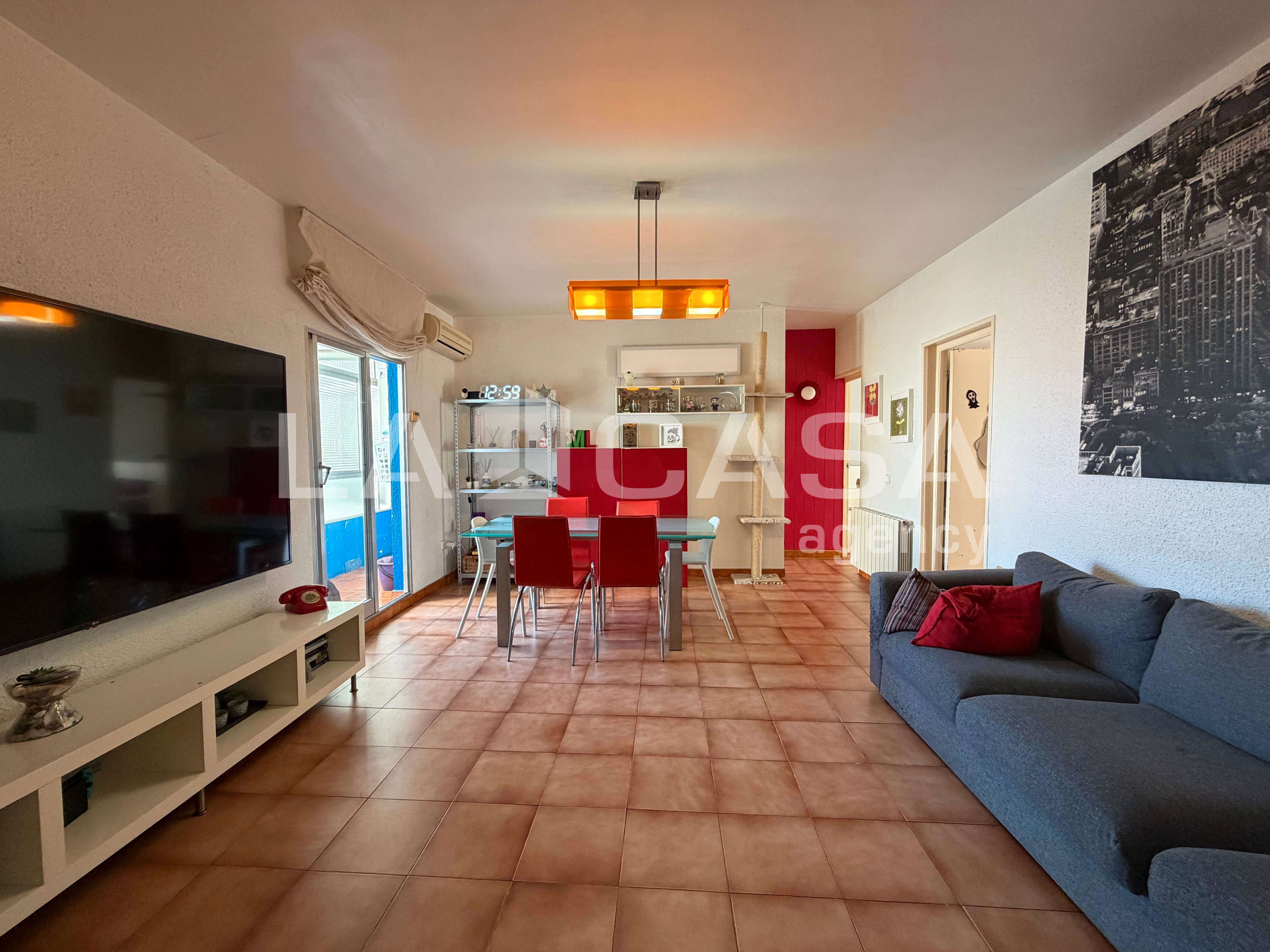 Sala d'estar de Pis en venda en Badalona amb Aire condicionat, Calefacció i Balcó