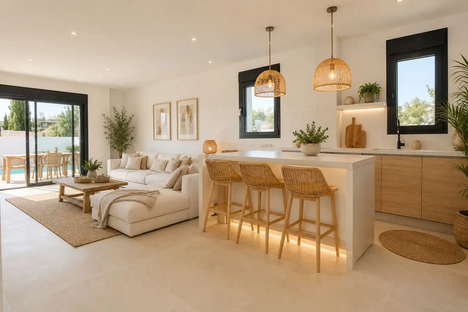 Sala d'estar de Casa o xalet en venda en El Verger amb Aire condicionat, Calefacció i Jardí privat
