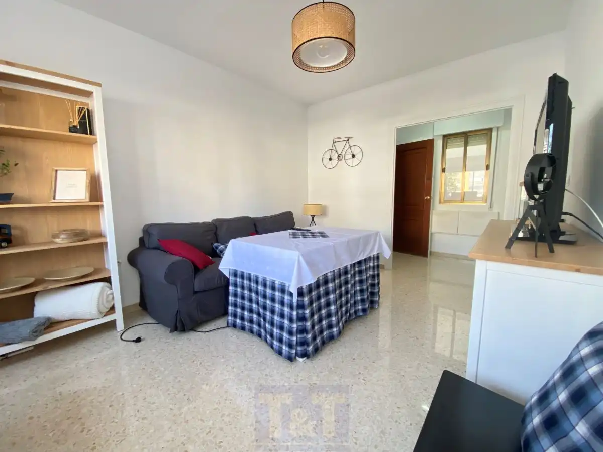 Sala d'estar de Apartament de lloguer en La Antilla amb Terrassa i Moblat