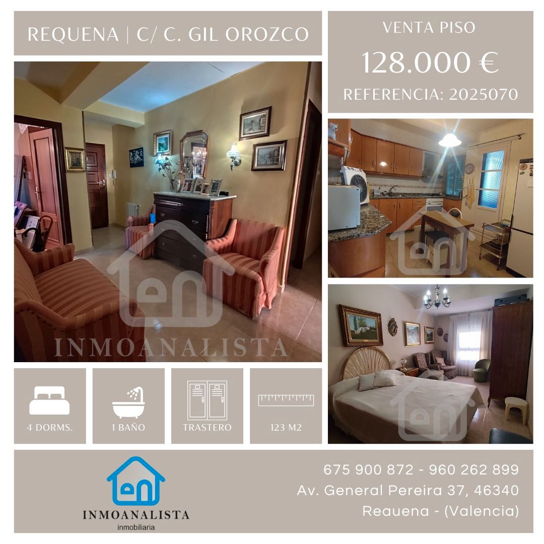 Exterior view of Flat for sale in Requena  with Heating, Storage room and Balcony