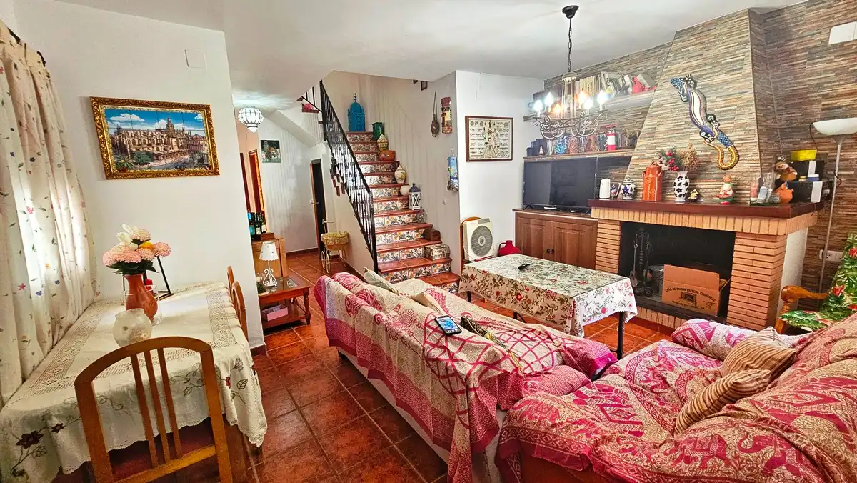 Sala d'estar de Casa o xalet en venda en Almonaster la Real amb Terrassa