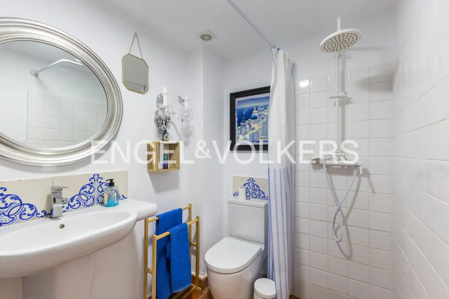 Bathroom of Houses for rent in Riba-roja de Túria  with Air Conditioner, Heating and Private garden