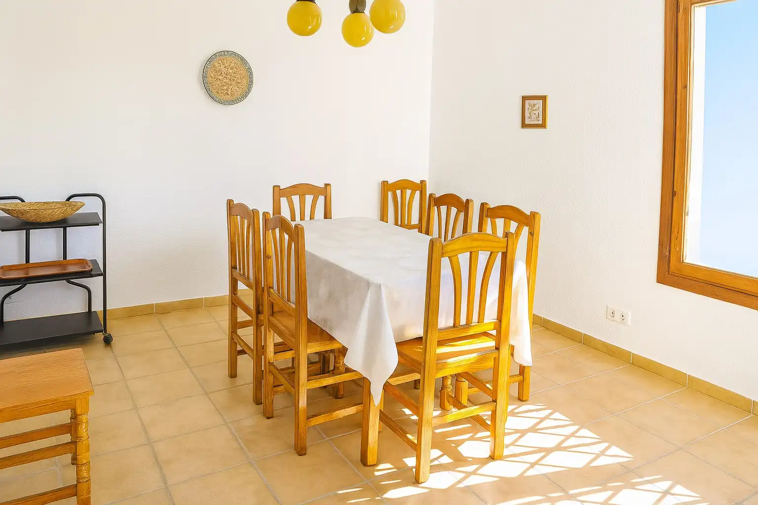 Esszimmer von Haus oder Chalet zur Miete in Peñíscola / Peníscola mit Privatgarten, Terrasse und Möbliert