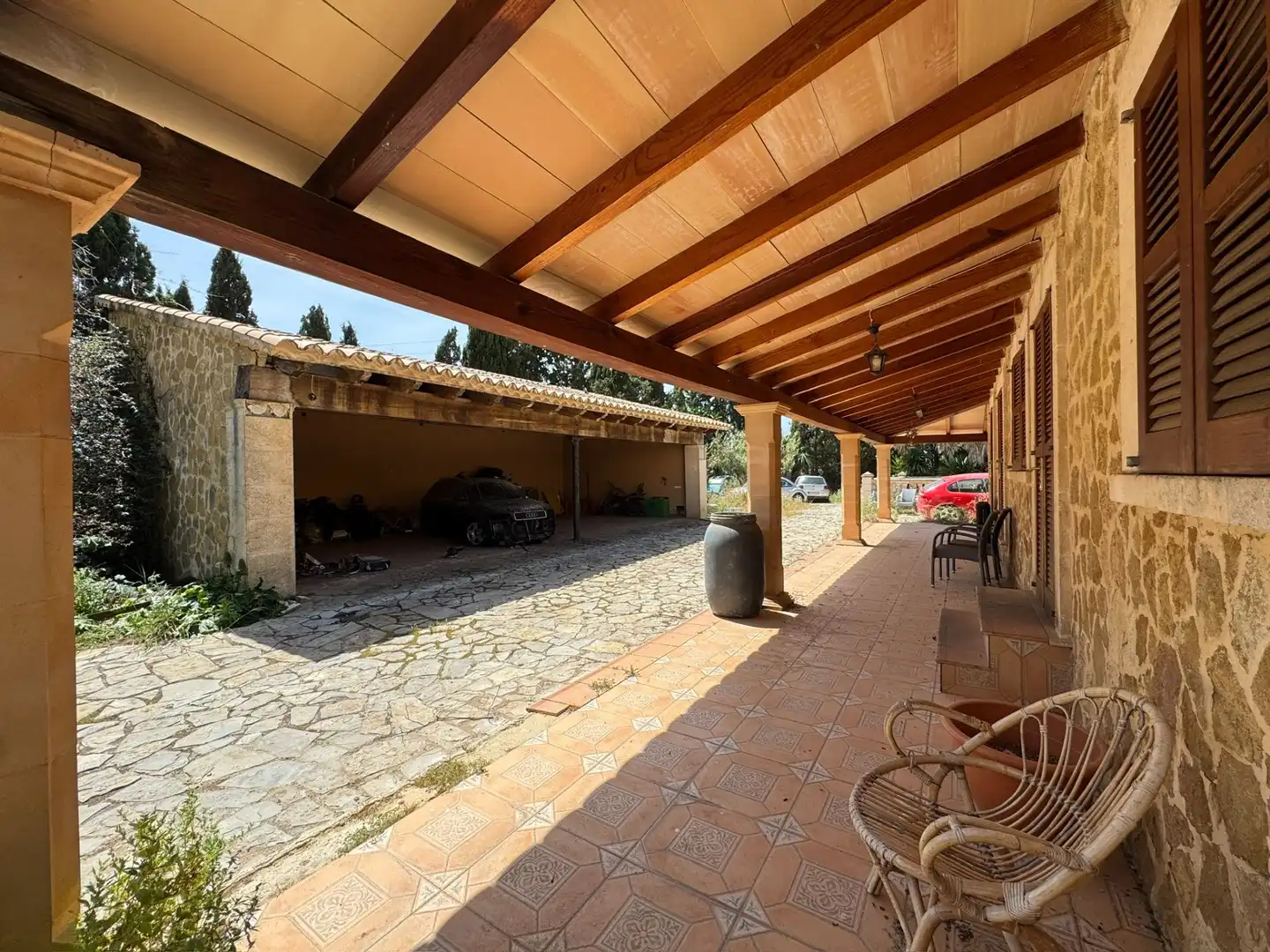 Terraza de Casa o chalet en venta en Santa María del Camí con Piscina