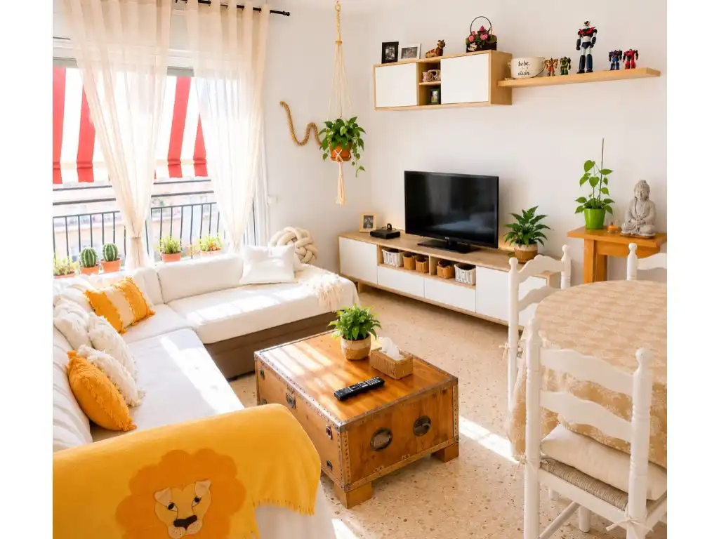 Living room of Flat for sale in Sant Pere de Ribes  with Air Conditioner, Heating and Balcony