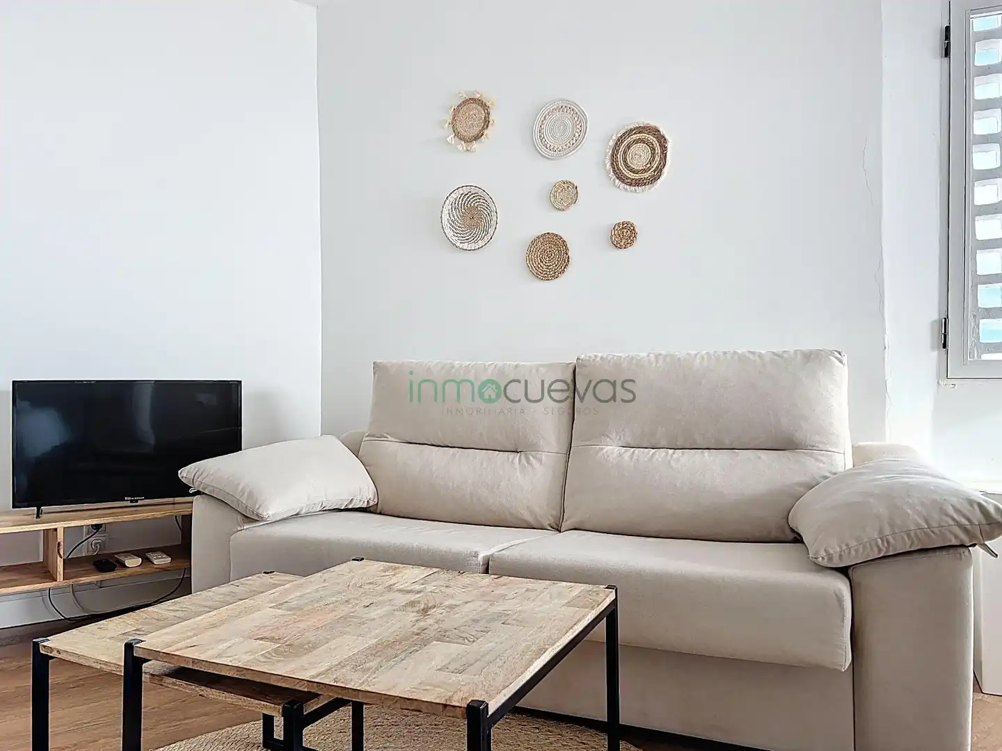 Sala de estar de Estudio en venta en Mojácar con Aire acondicionado, Jardín privado y Terraza