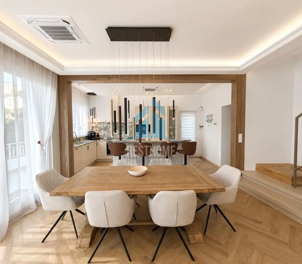 Dining room of Houses for sale in Cullera  with Air Conditioner, Terrace and Jacuzzi