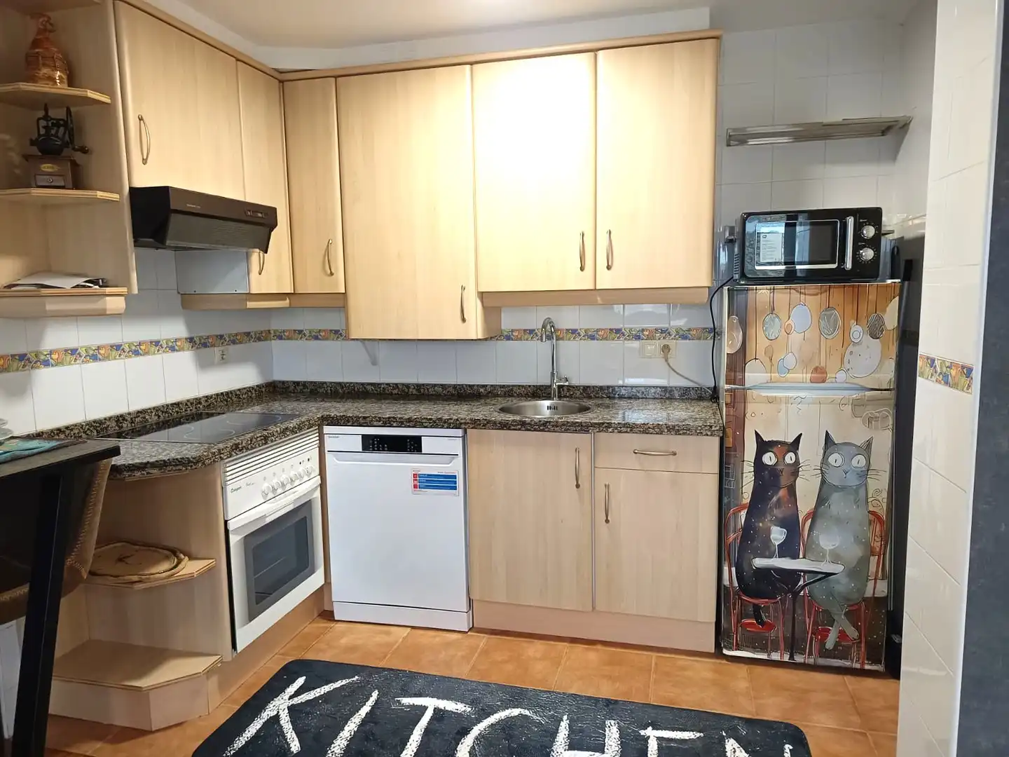 Kitchen of Flat for rent in Noreña  with Heating, Parquet flooring and Furnished