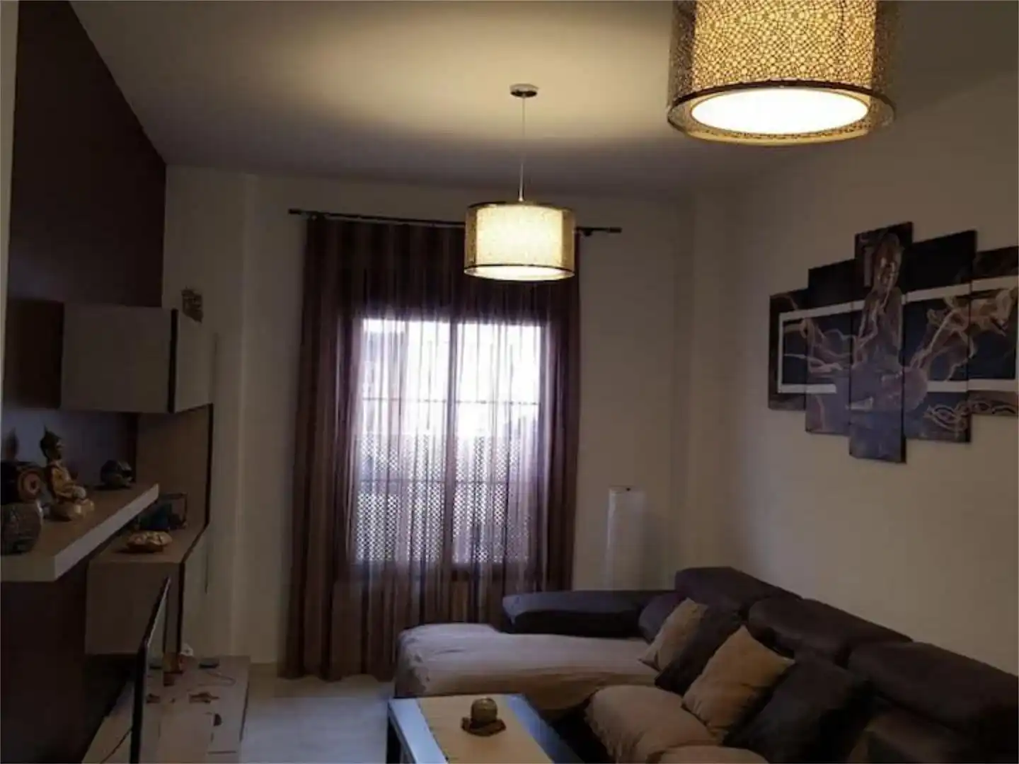 Sala de estar de Piso de alquiler en  Barcelona Capital con Aire acondicionado