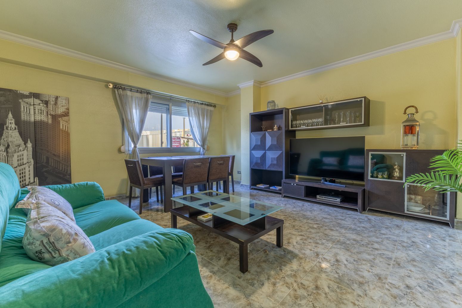 Living room of Flat for sale in Sagunto / Sagunt  with Air Conditioner, Terrace and Storage room