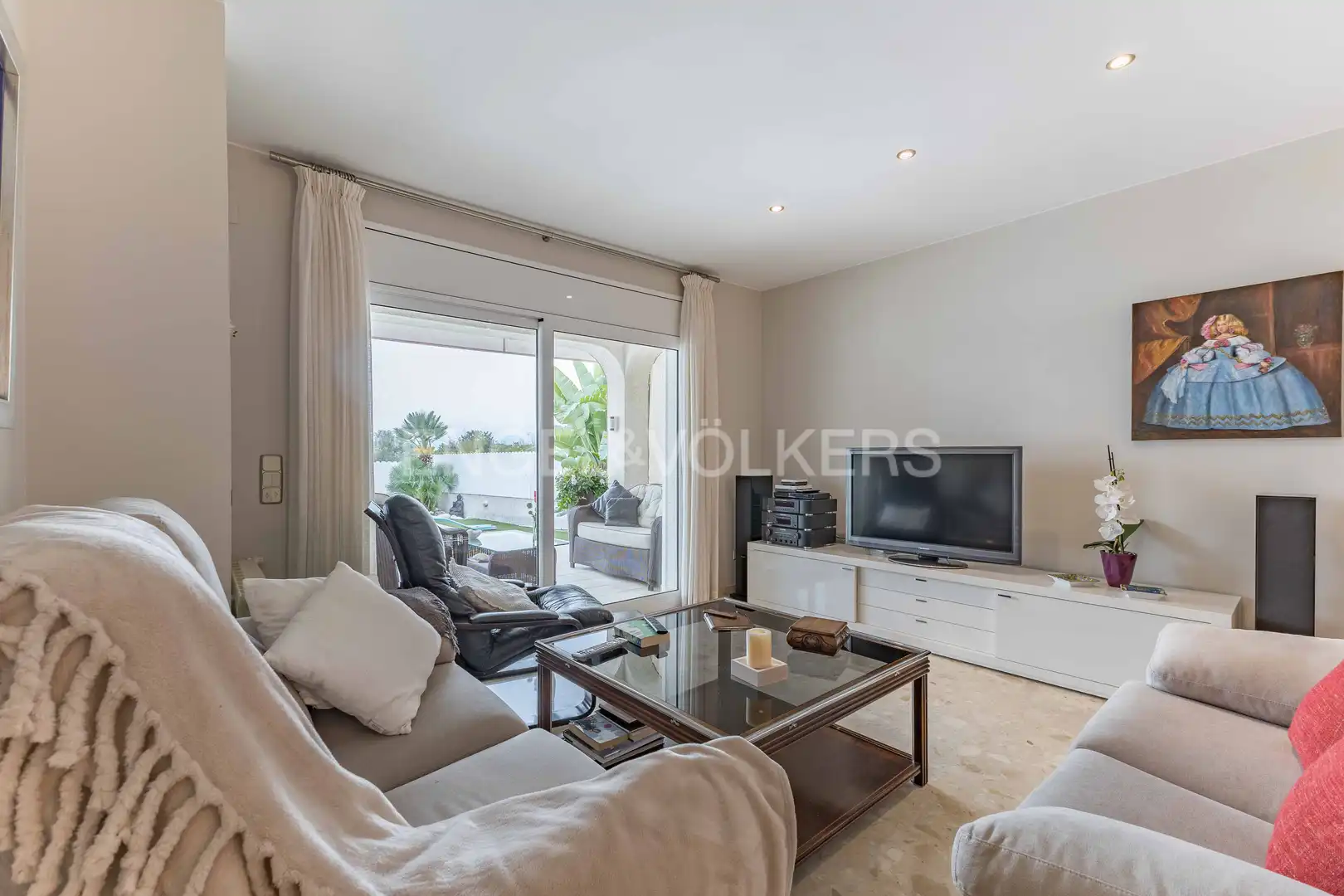 Sala de estar de Casa o chalet en venta en Creixell con Aire acondicionado, Calefacción y Jardín privado