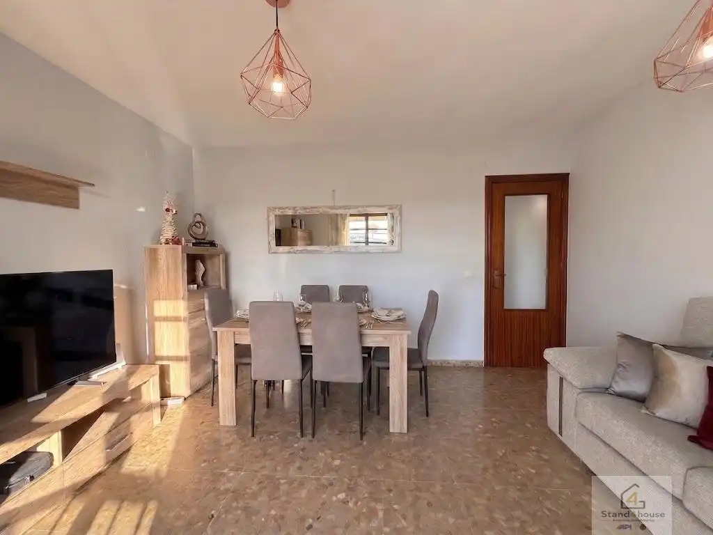 Dining room of Flat for sale in Bollullos Par del Condado  with Air Conditioner, Heating and Furnished