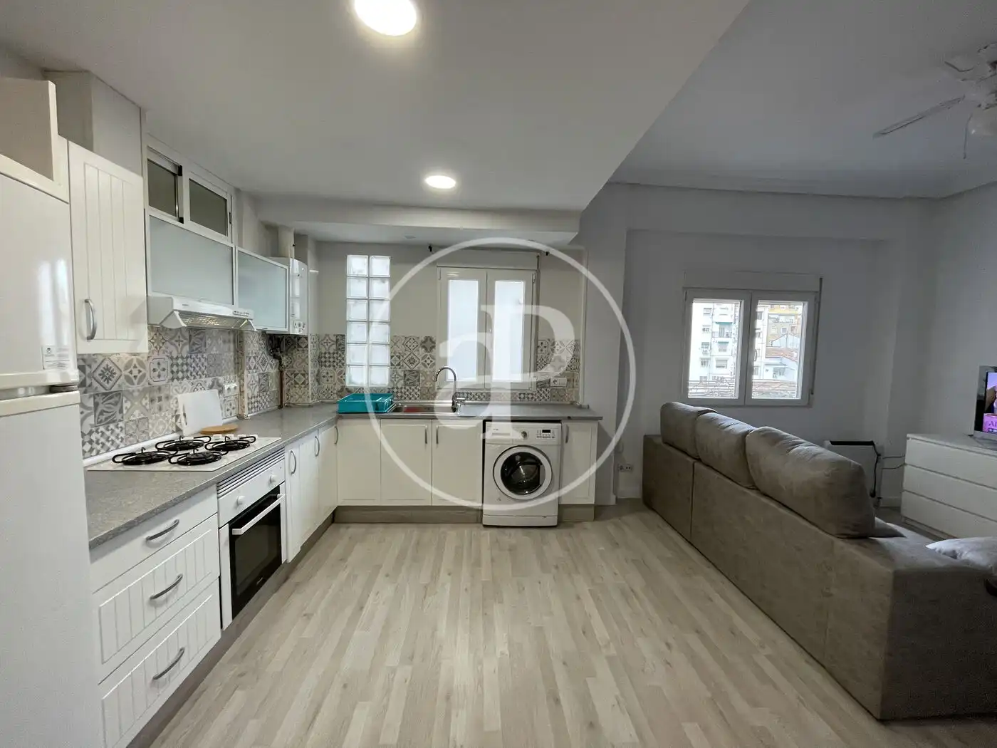 Cocina de Piso de alquiler en Valencia con Aire acondicionado, Calefacción y Amueblado