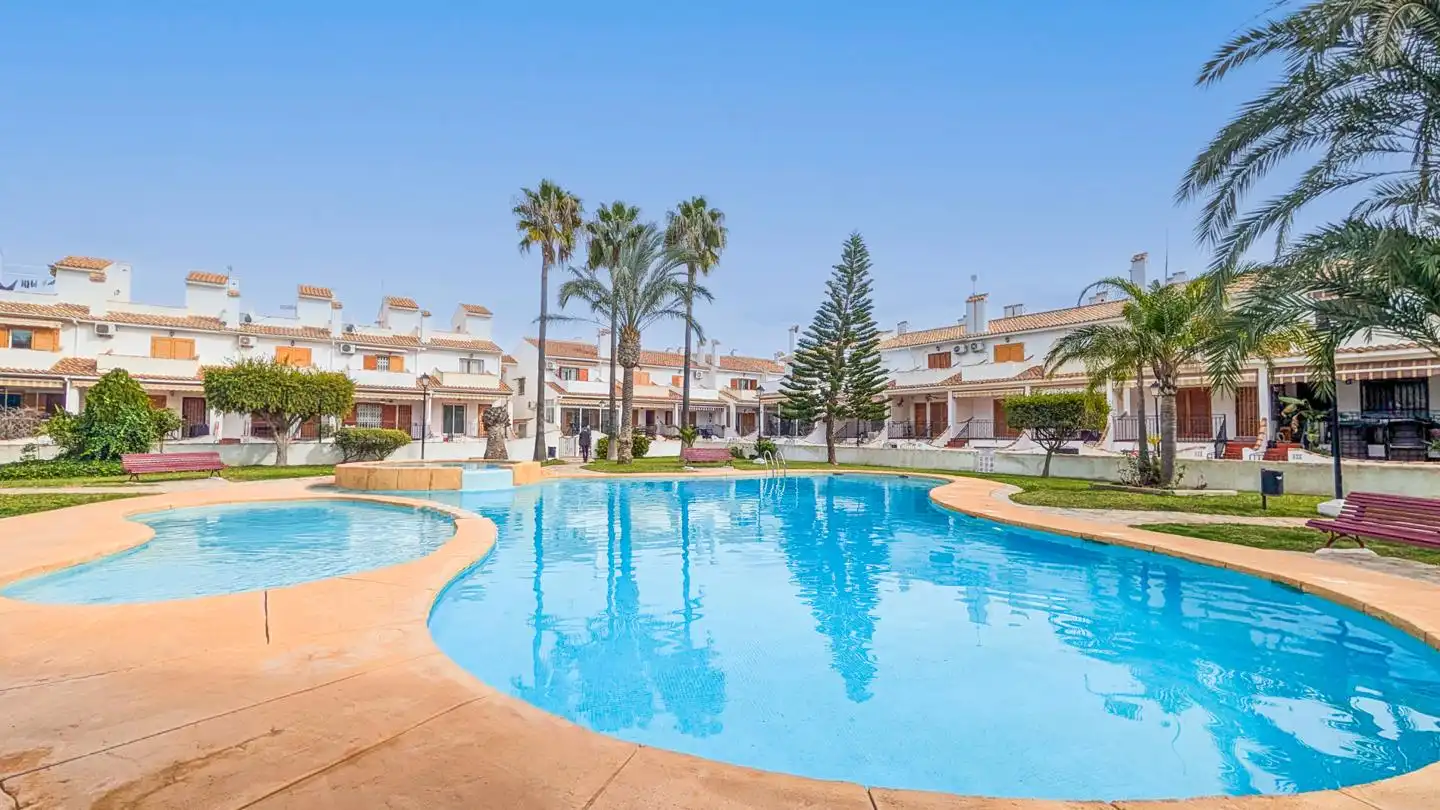 Exterior view of Detached homes for sale in Santa Pola  with Air Conditioner, Terrace and Swimming Pool