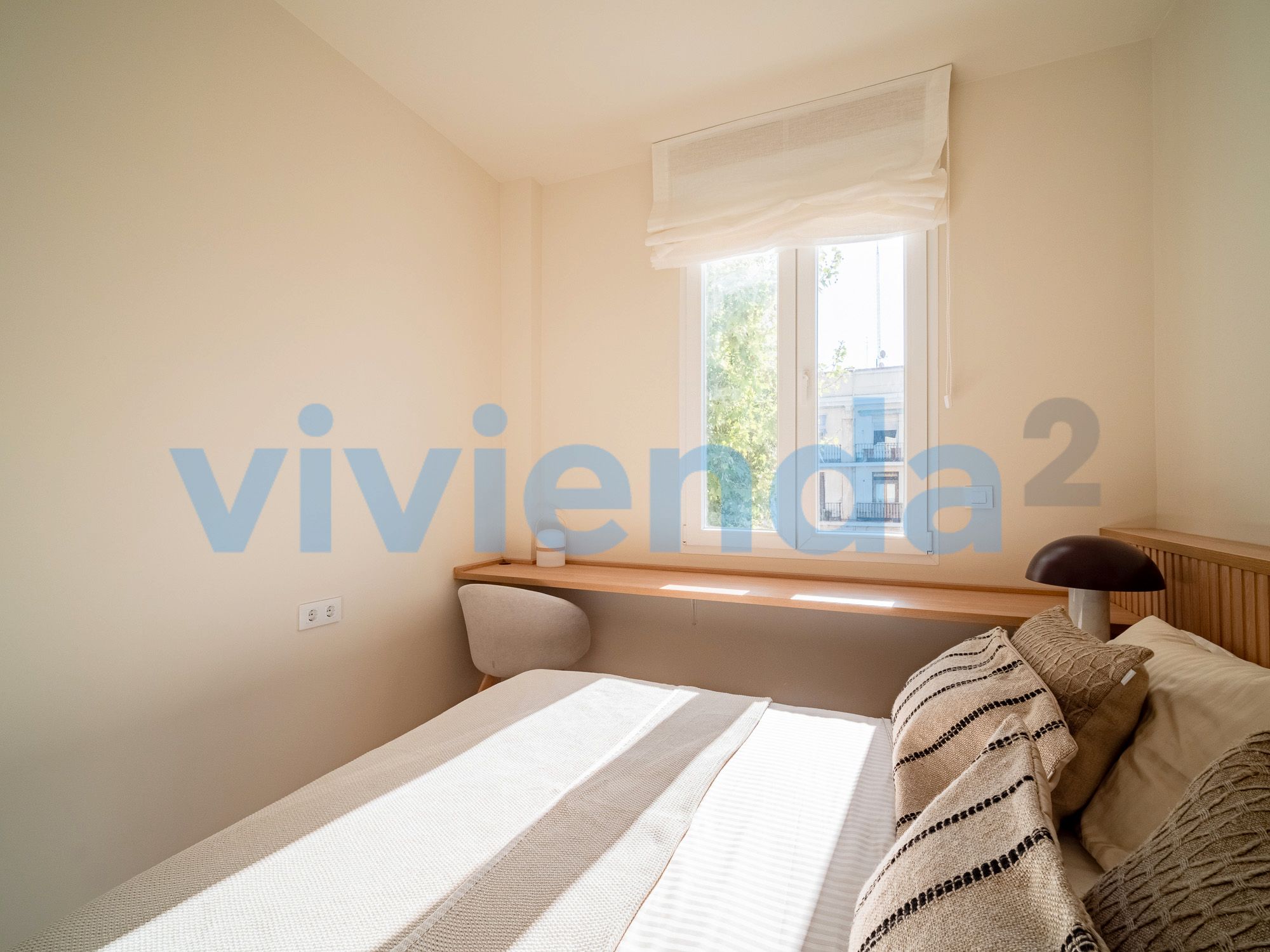Bedroom of Flat to rent in  Madrid Capital  with Air Conditioner and Heating