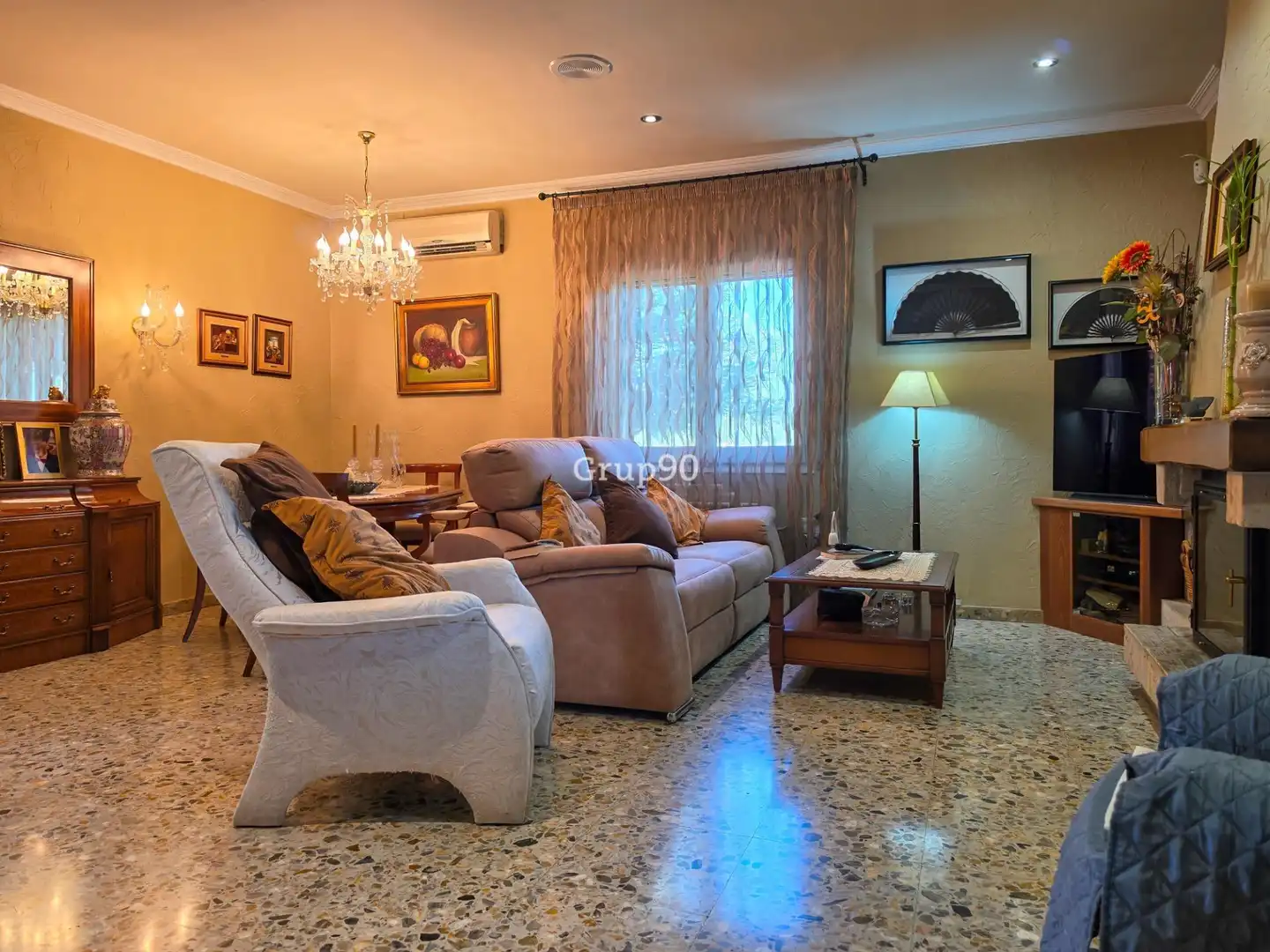 Sala de estar de Casa o chalet en venta en Lleida con Aire acondicionado, Calefacción y Jardín privado