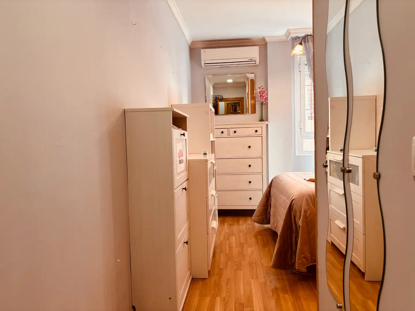 Bedroom of Flat for rent in Getafe  with Air Conditioner, Parquet flooring and Washing machine
