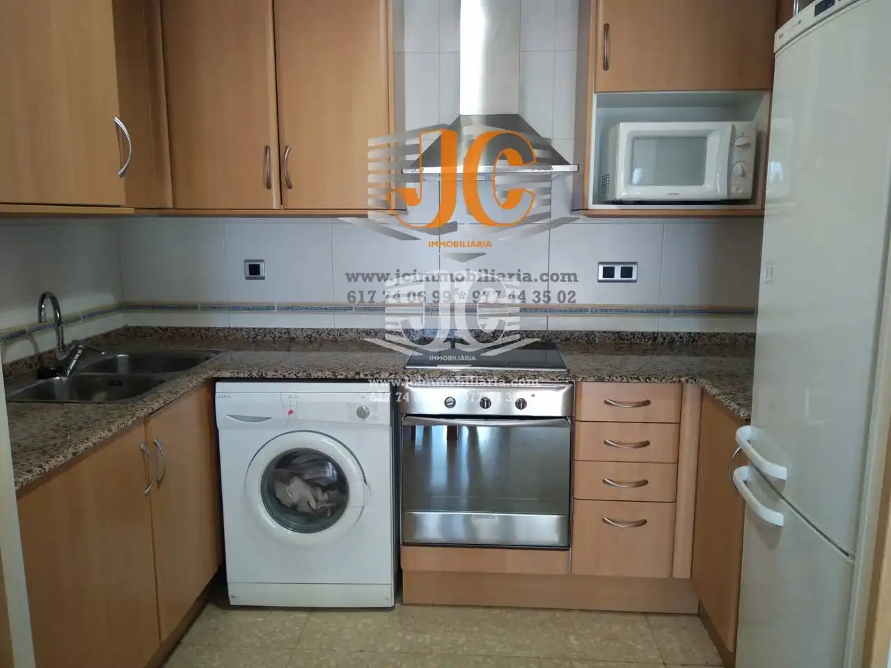 Cocina de Piso de alquiler en Tortosa con Aire acondicionado, Terraza y Amueblado