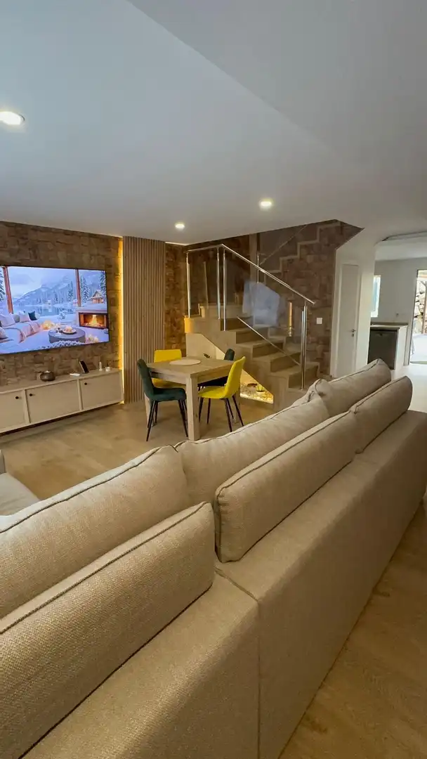 Living room of Detached homes for rent in Mutxamel  with Air Conditioner, Private garden and Parquet flooring